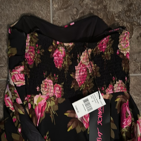 Vintage Betsey Johnson Sweetheart Floral Dress - Picture 3 of 9